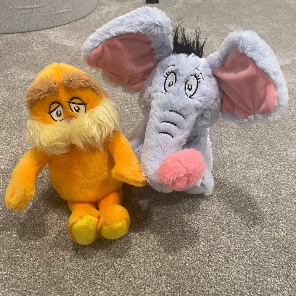 Aurora® Whimsical Dr. Seuss™ Horton and Lorax Stuffed Animal - NWOT